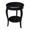 International Concepts Round Cambria  End Table, 18 W, 18 L, 24 in H, Wood, Black OT46-18R-18 - alternate 3